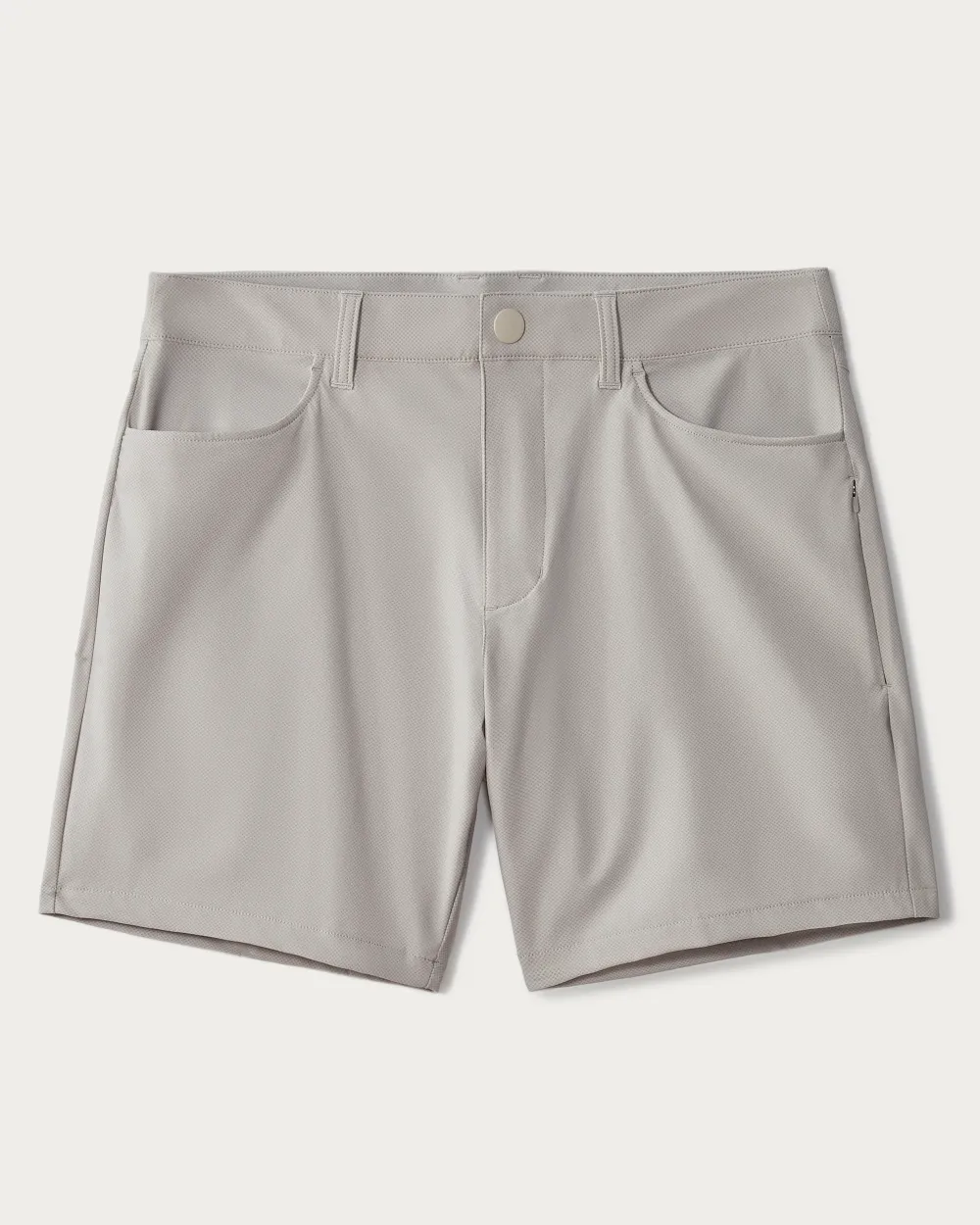 Gray Slim - Fit Men's Shorts