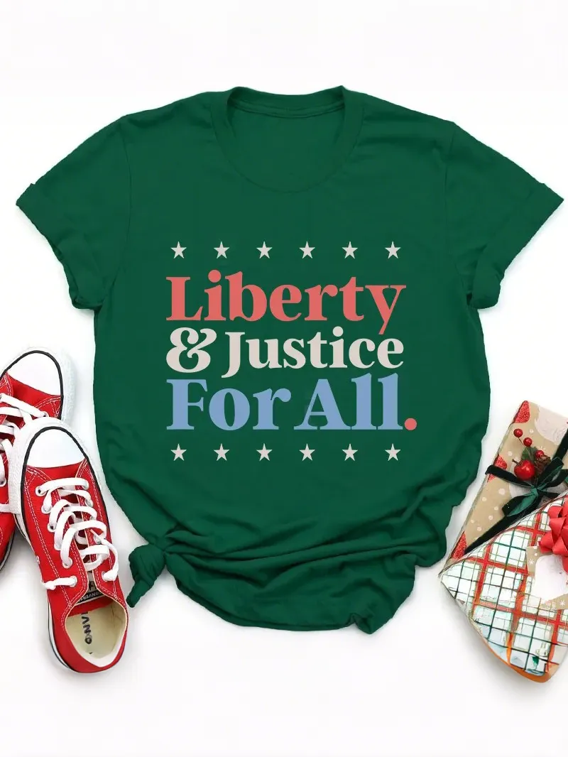 Liberty And Justice For All Teacher T-Shirt