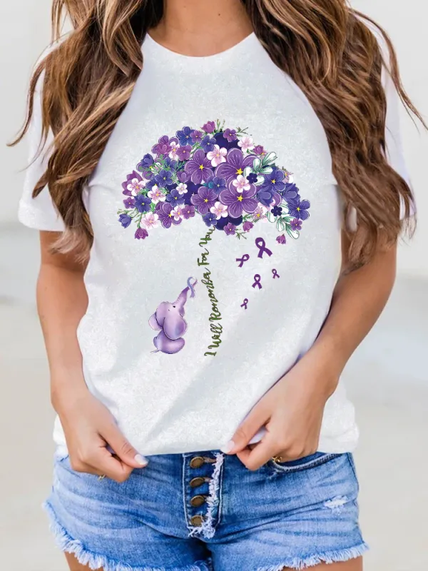 Women'S I Will Remember For You Round-Neck T-Shirt