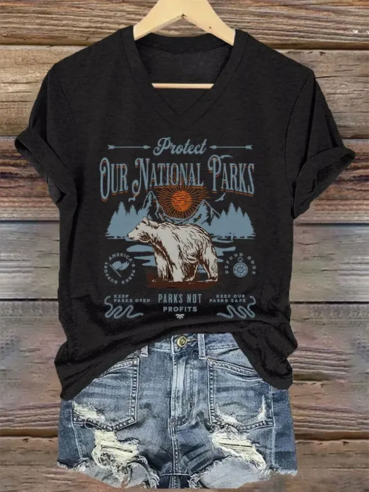 Women'S National Parks Explore, Protect, Preserve Print T-Shirt