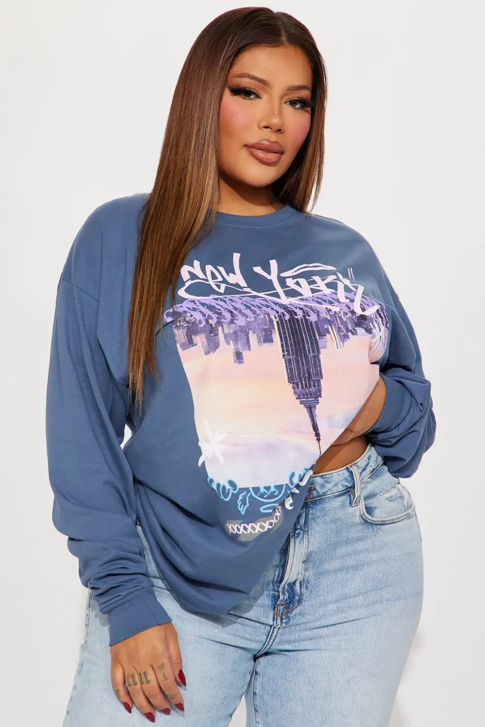 NYC Livin Tee - Denim
