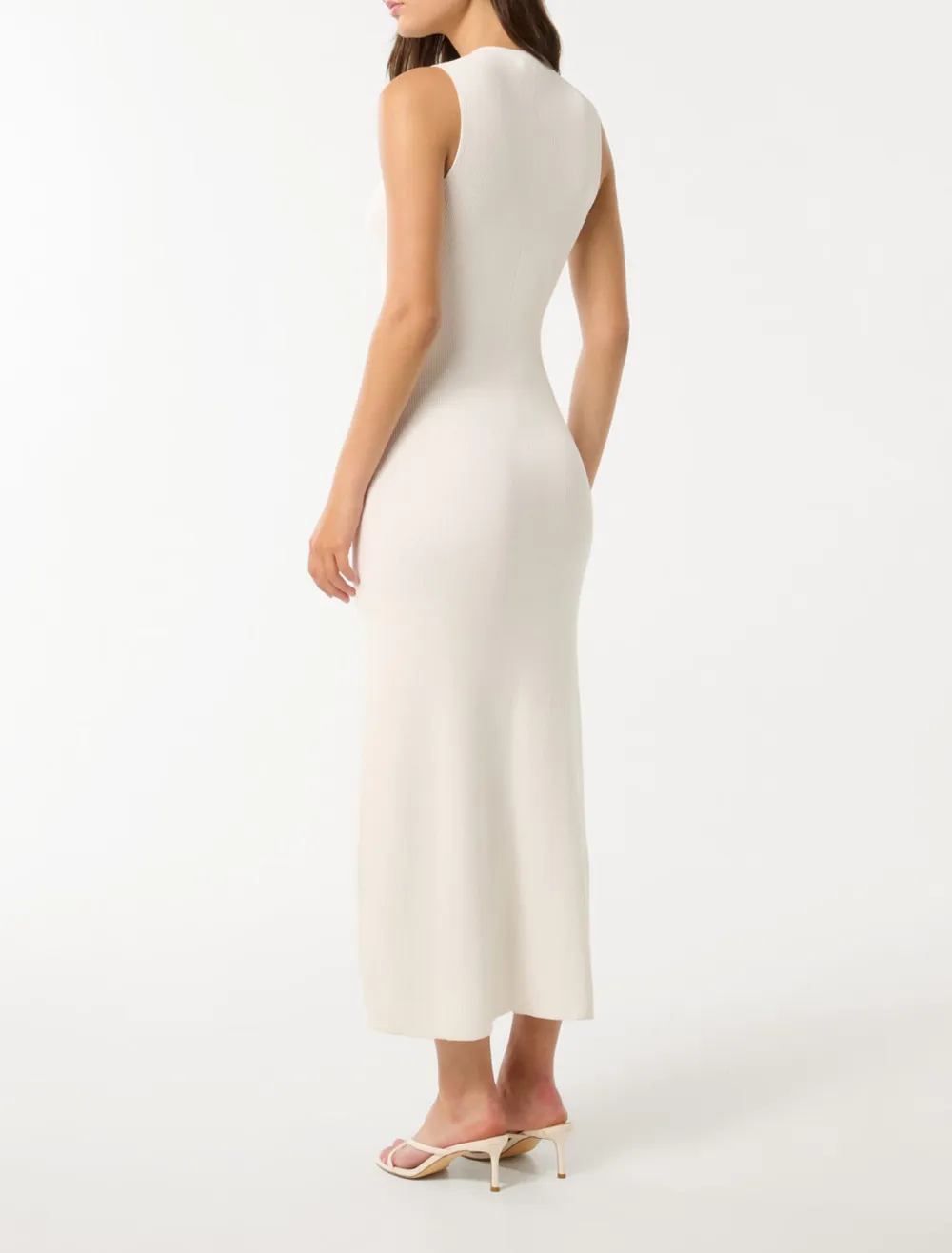 Button-Through Knit Dress