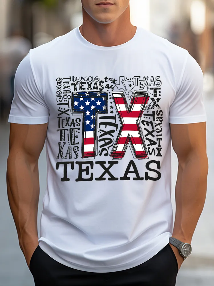 Men'S Texas Short Sleeves T-Shirt