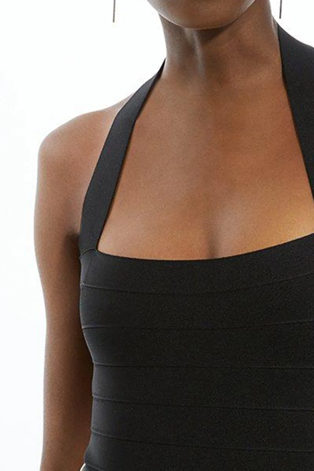 Bandage Halter Square Neck Top