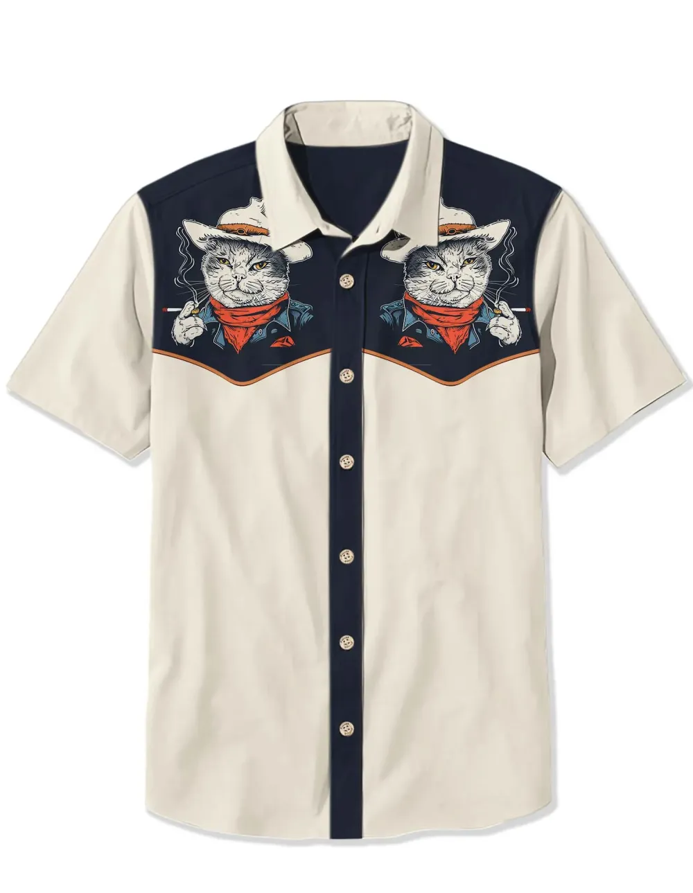 Western Smoking Cowcat Shirt