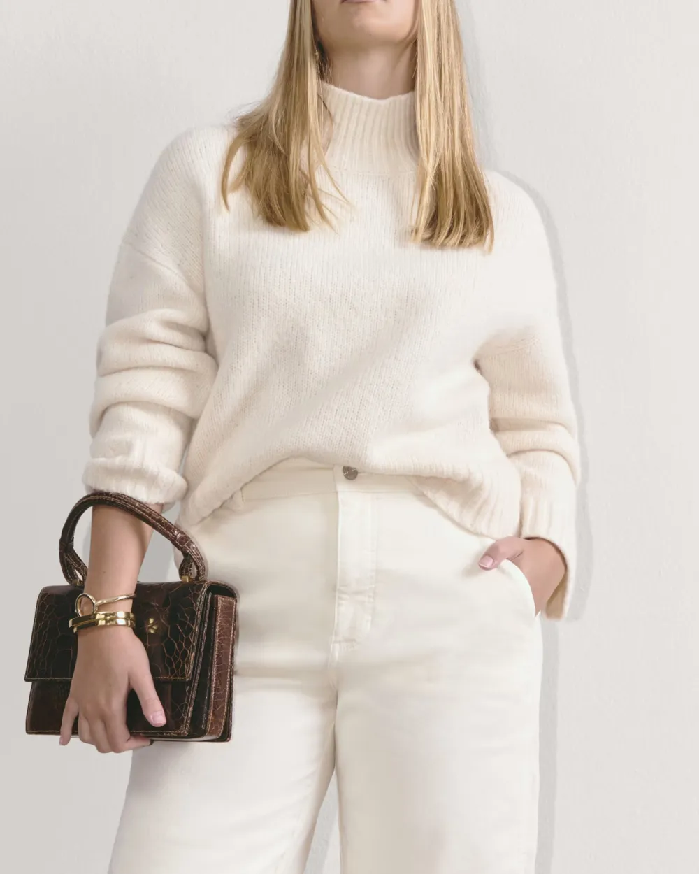 Solid Color Wide-Leg Pant
