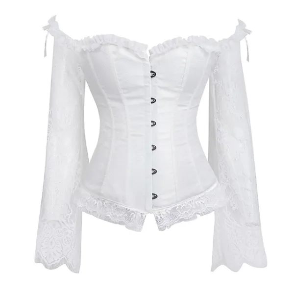Corset Women's Corsets Trachtenmieder Christmas Halloween Wedding Party Birthday Party Plus Size Black dress Black White Sexy Country Bavarian Hook & Eye Lace Up Classic Tummy Control Push Up Solid