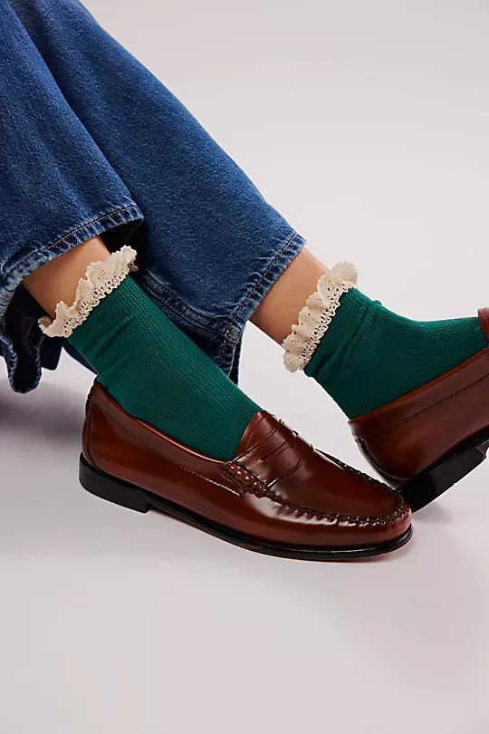 Waffle Knit Ankle Socks
