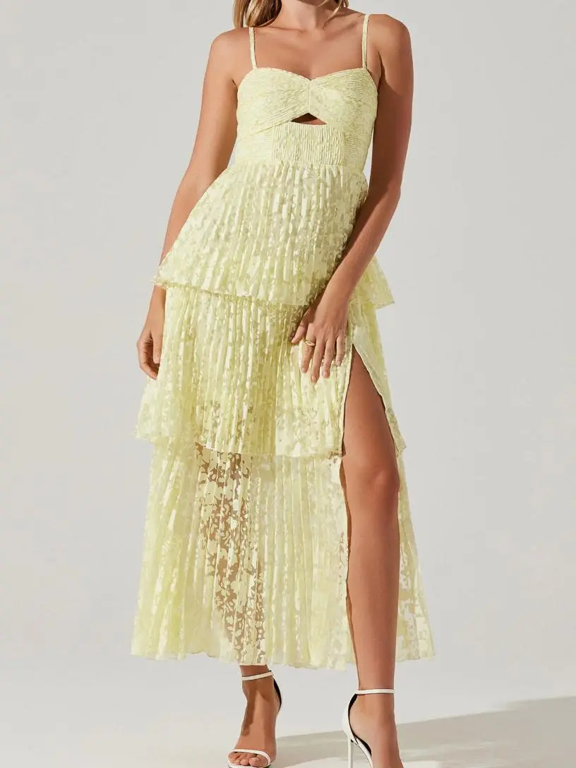 Keyhole Cutout Maxi Dress