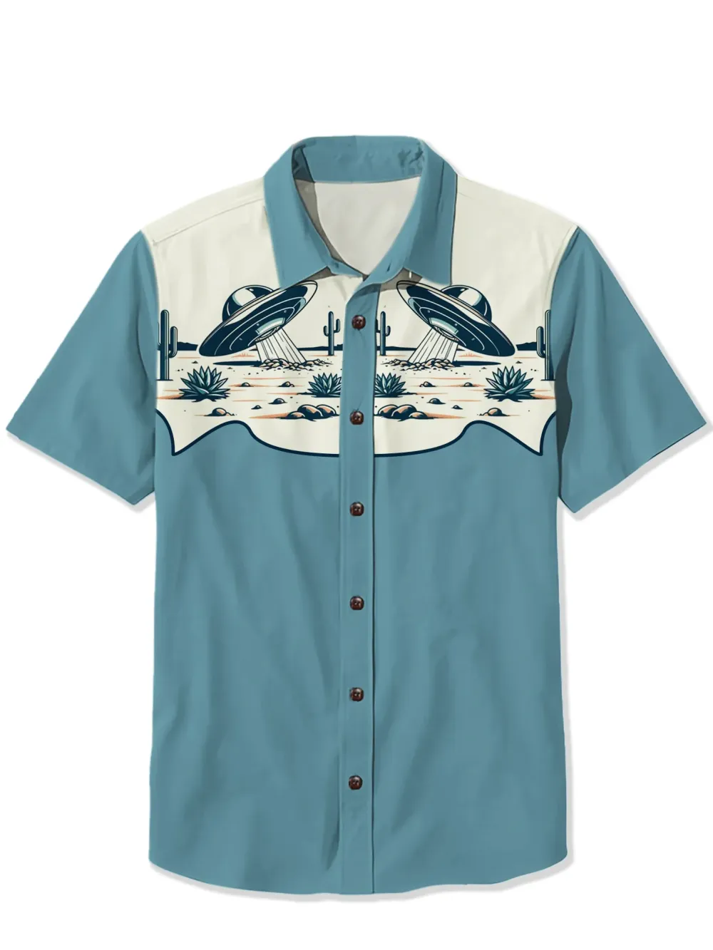 Western Spaceship Cactus Shirt
