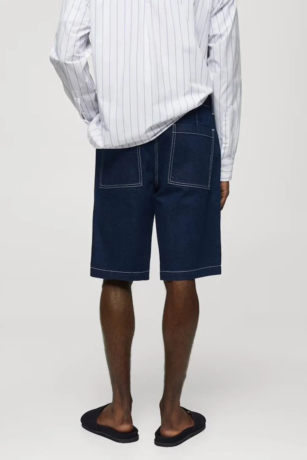 Denim Casual Style Shorts
