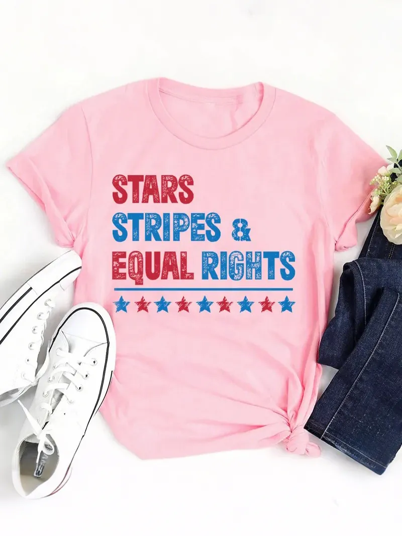 Stars Stripes And Equal Rights Teacher T-Shirt