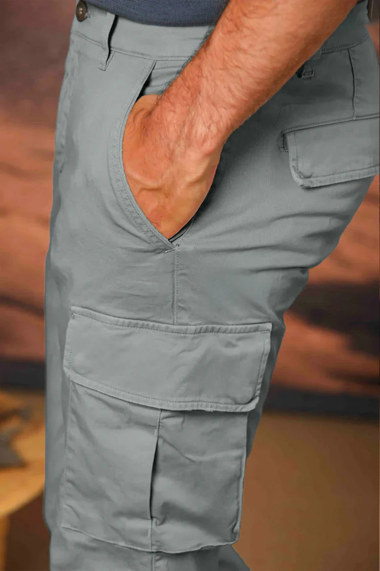 Sugar Paper Blue Men's Slim Fit Cotton Stretch Overalls