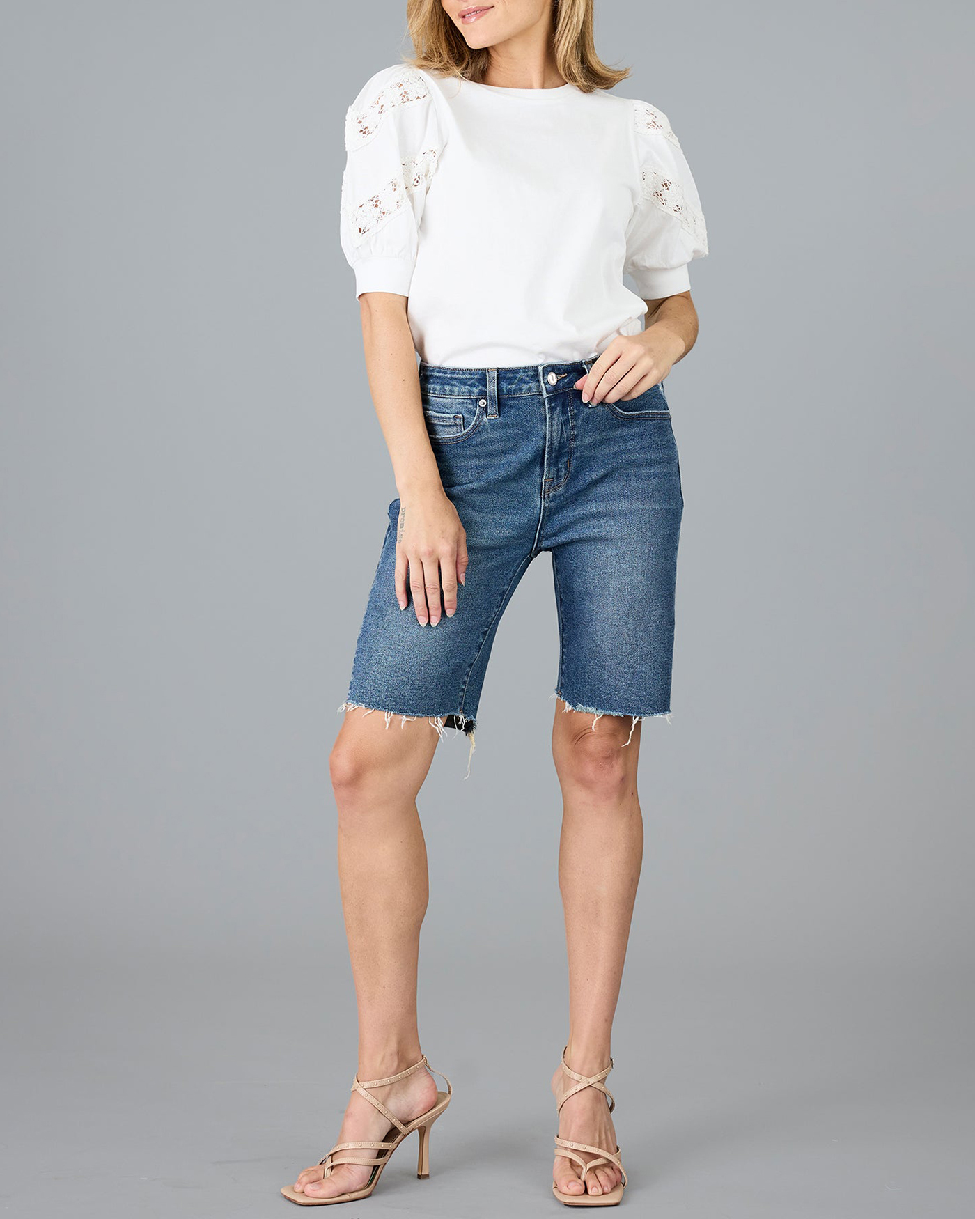 Charming White Pleaser Crochet Top