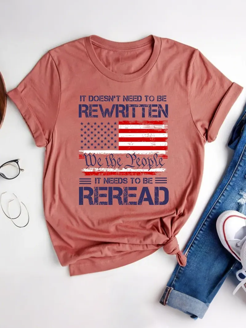 It Doesn'T To Be Rewritten It Needs To Be Reread Teacher T-Shirt
