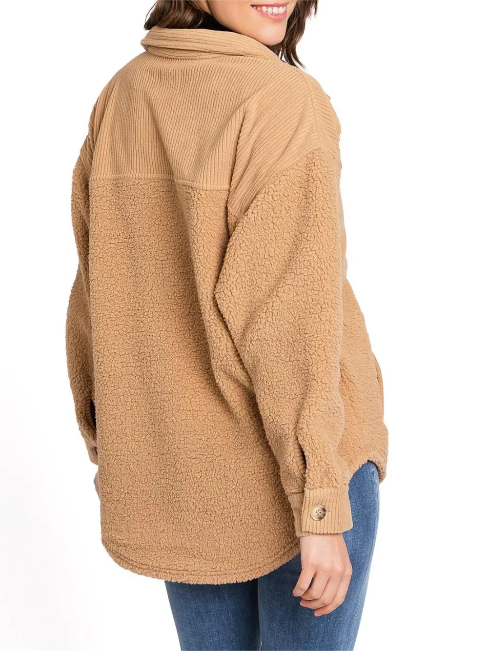 Ivory Sherpa - Lined Oversized Shacket