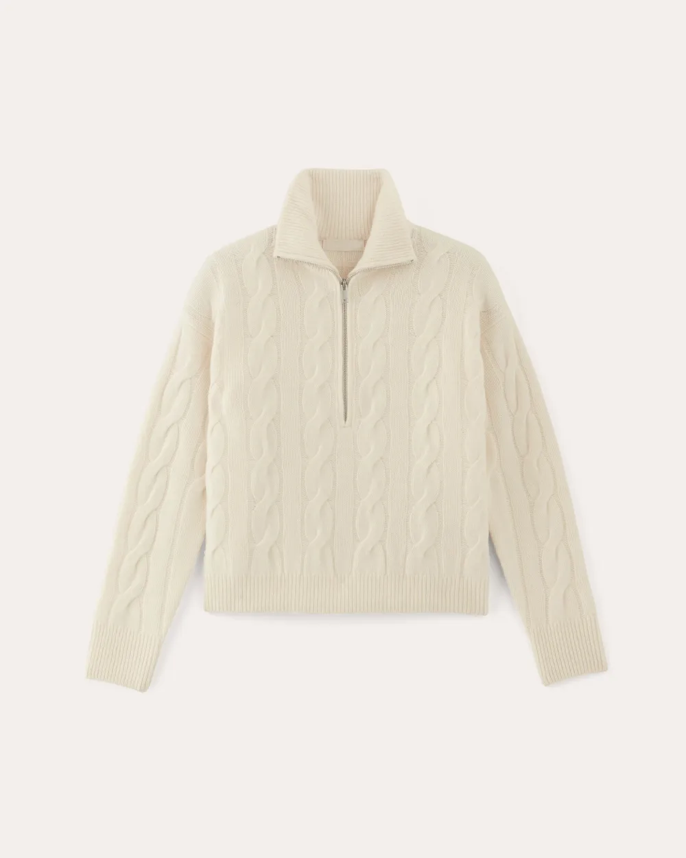 The Cable Half-Zip in Luxe Sweater
