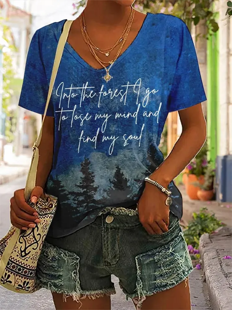 Women'S National Park Print T-Shirt