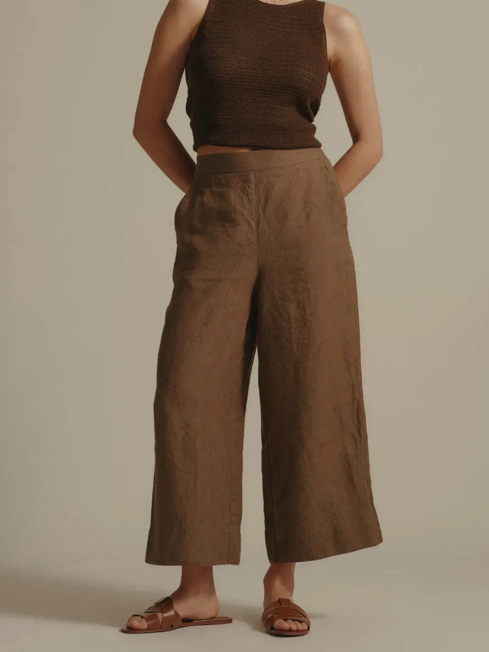Linen Crop Pant