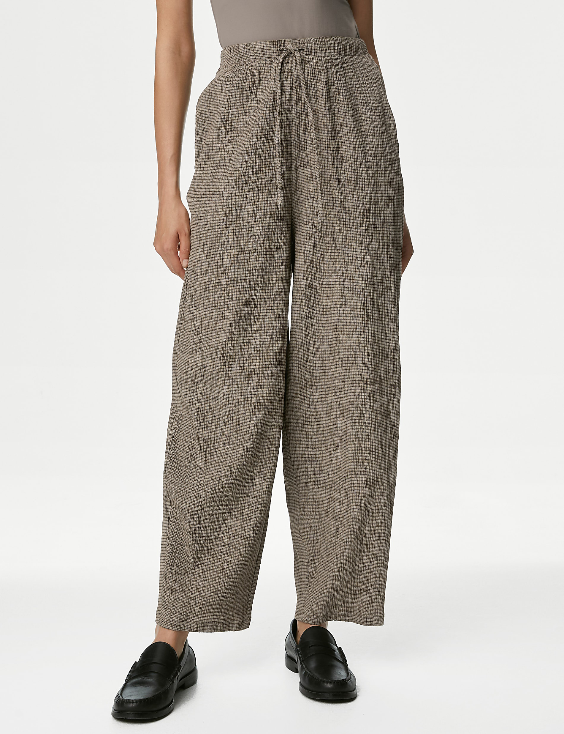 Brown Wide Leg Pants