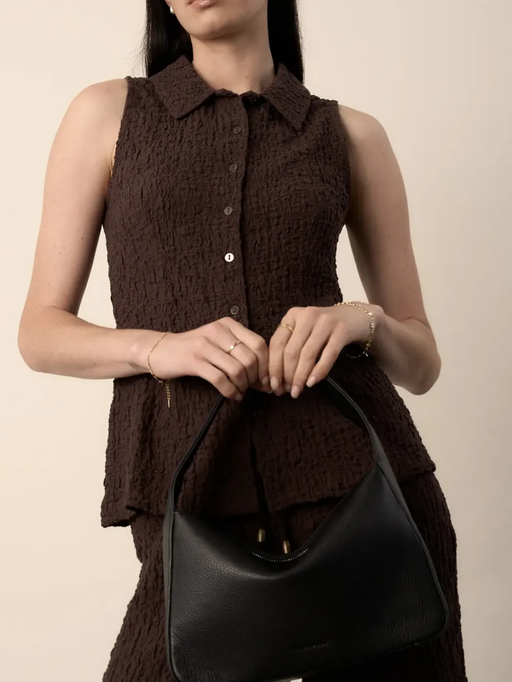 Black Knitted Vest