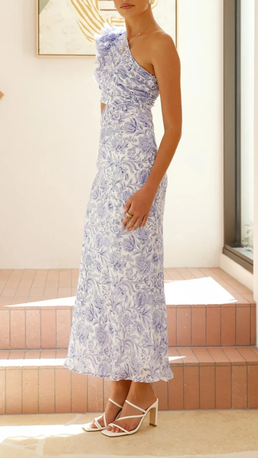 Side Cut Out Design Maxi Dress