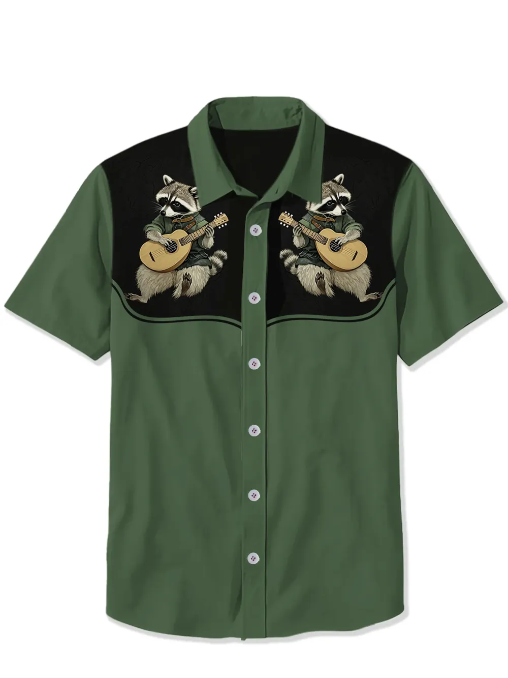 Retro Raccoon Guitarist Shirt