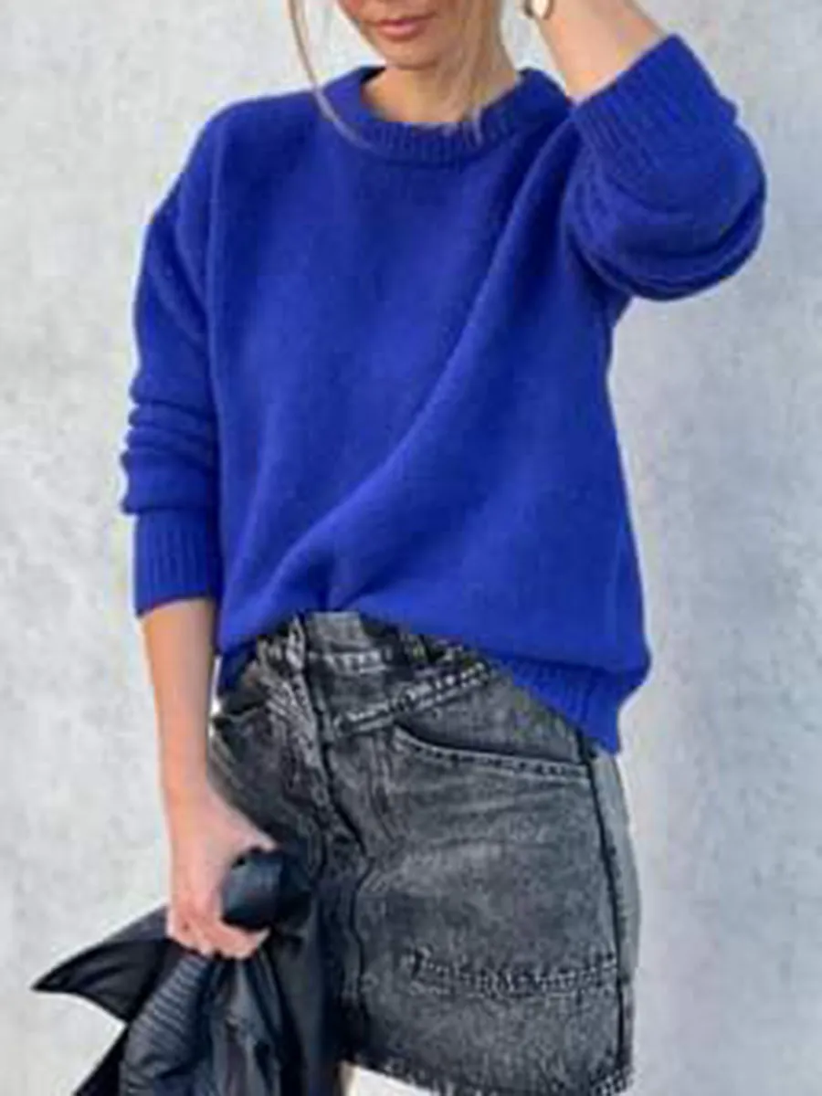 Loose Mohair Knit Sweater