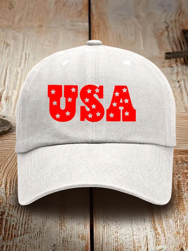 USA Washed Baseball Cap