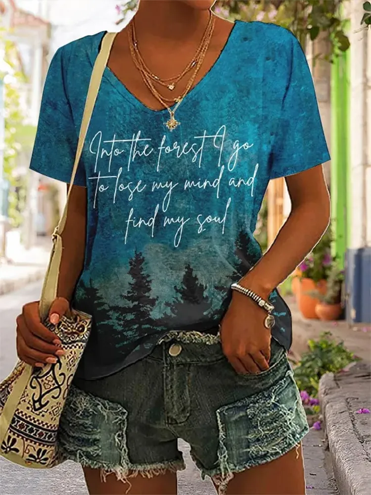 Women'S National Park Print T-Shirt