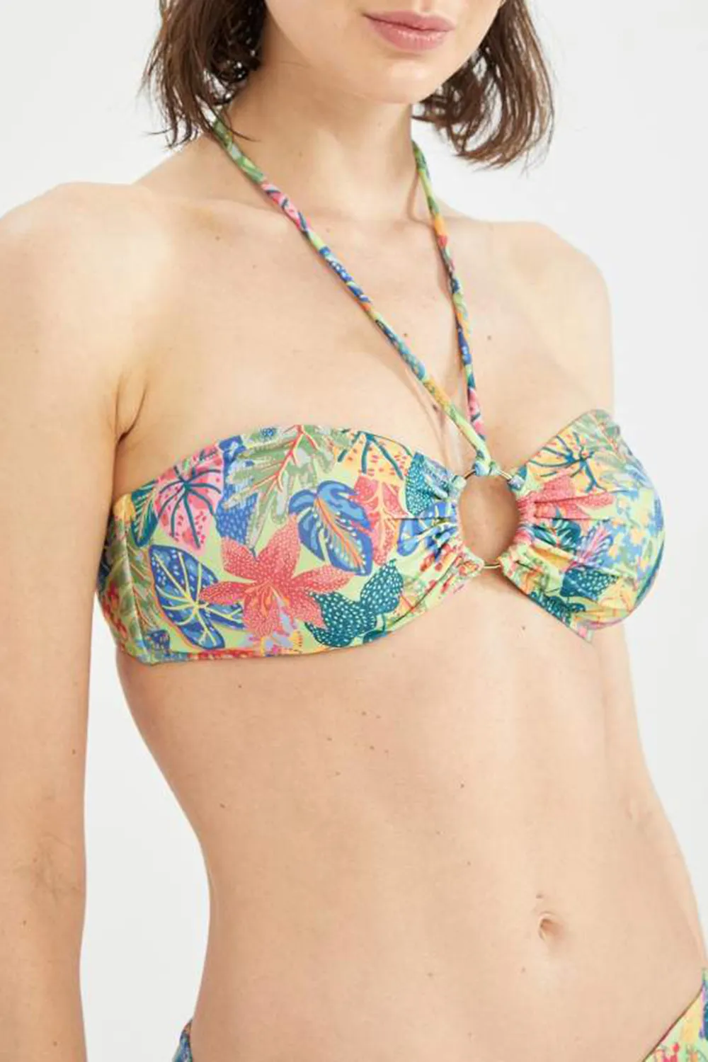 Regular Fit Printed Bikini Top