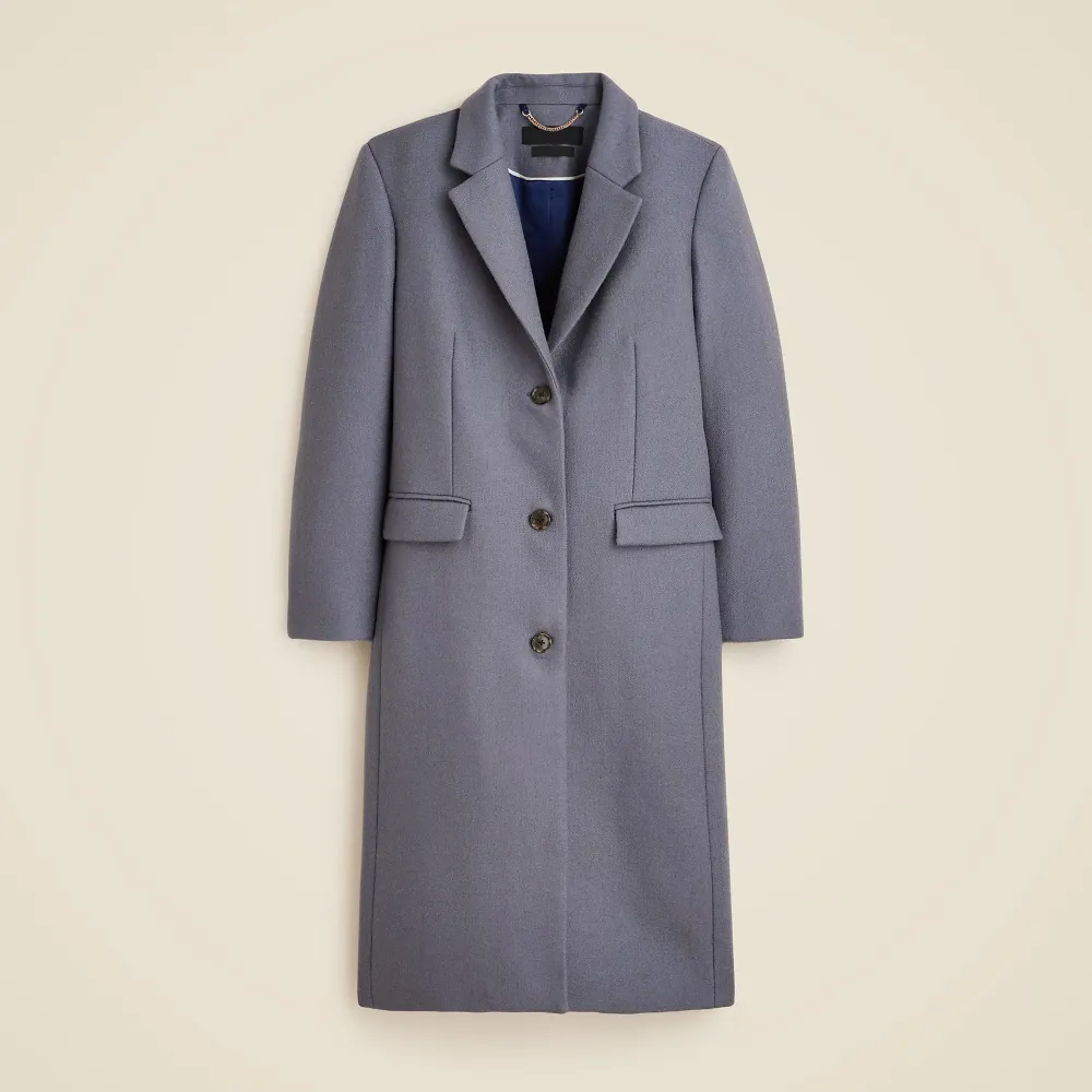 topcoat wool-blend melton
