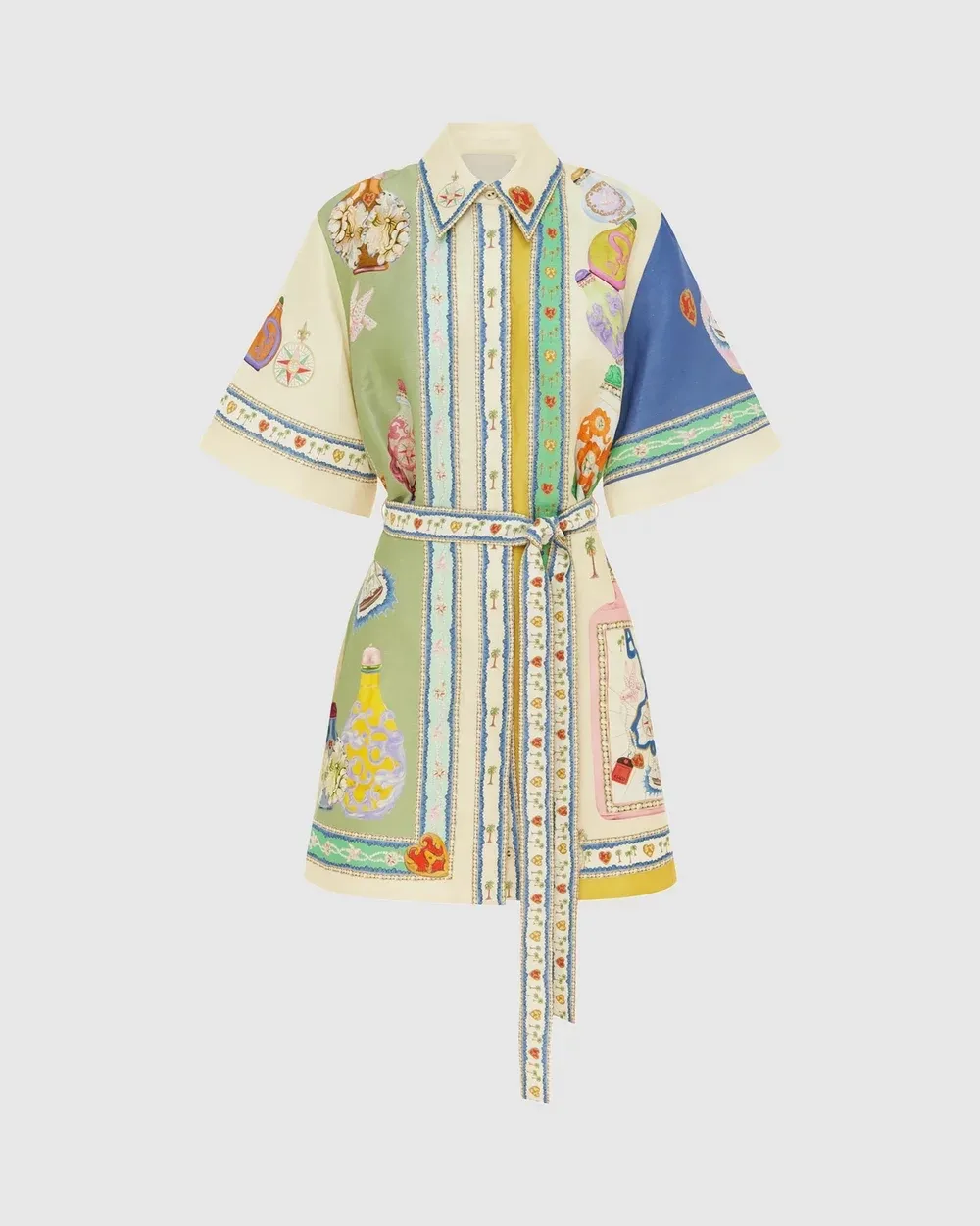 Short Sleeve Shirt Mini Dress
