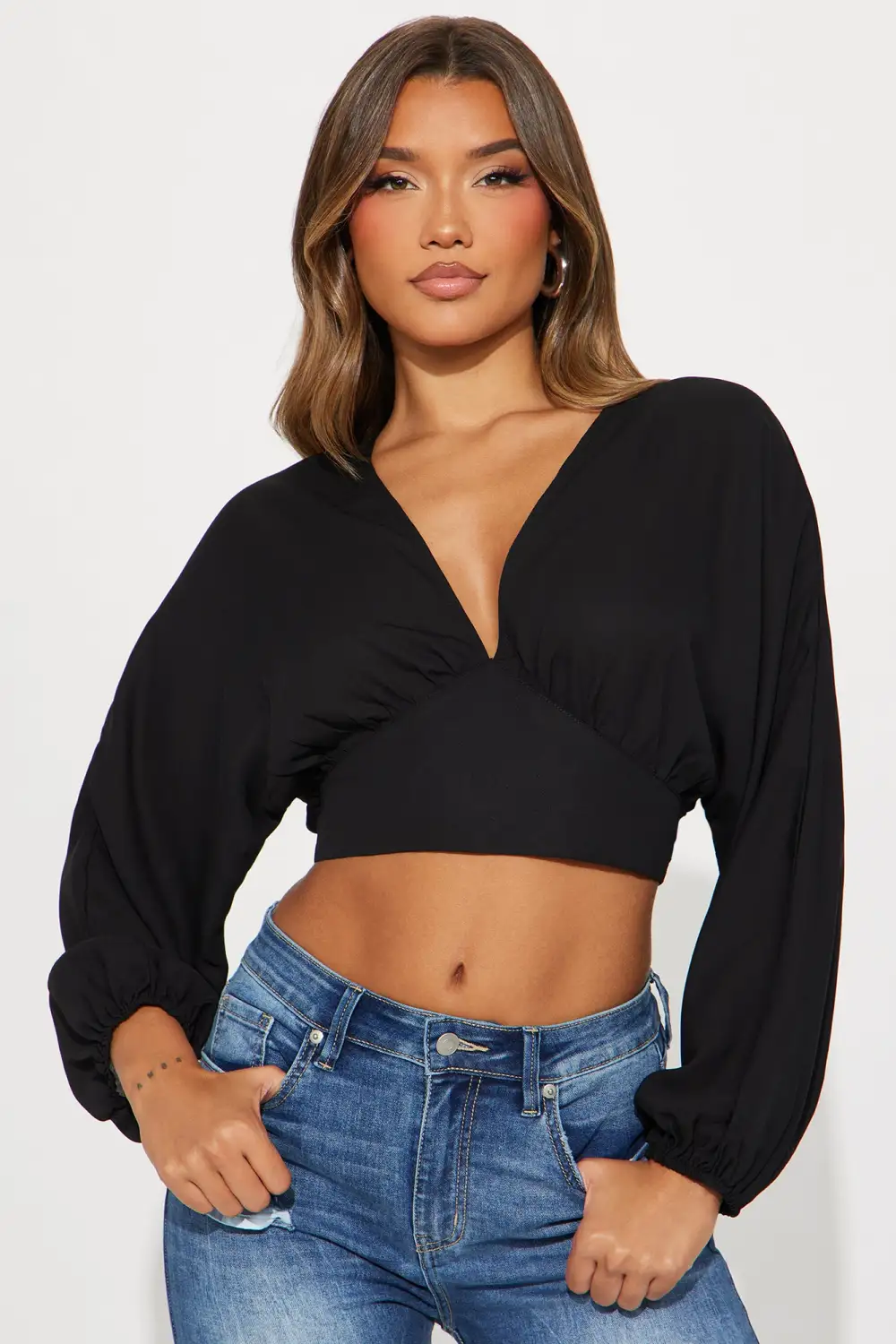 Mila Blouse Top - Black