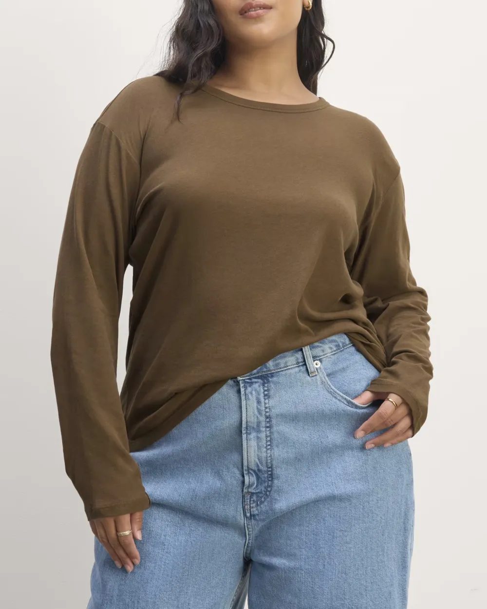 Crew Neck Long-Sleeve Tee