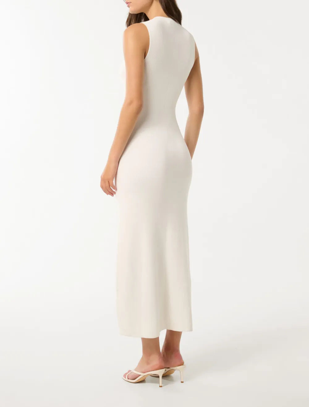 Button-Through Knit Dress