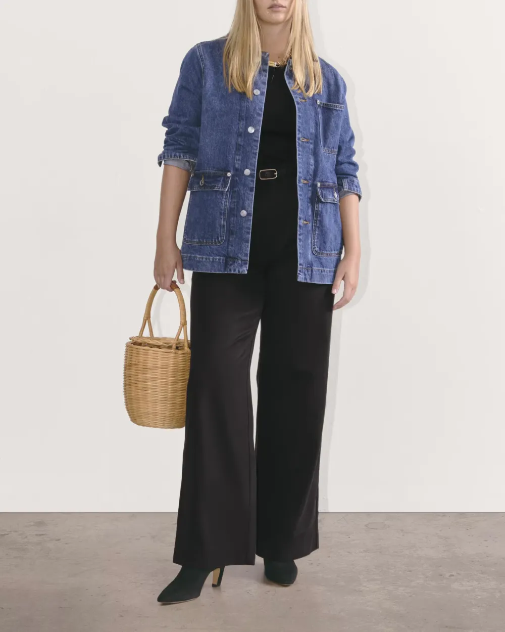 Mid-Waist Casual Pants