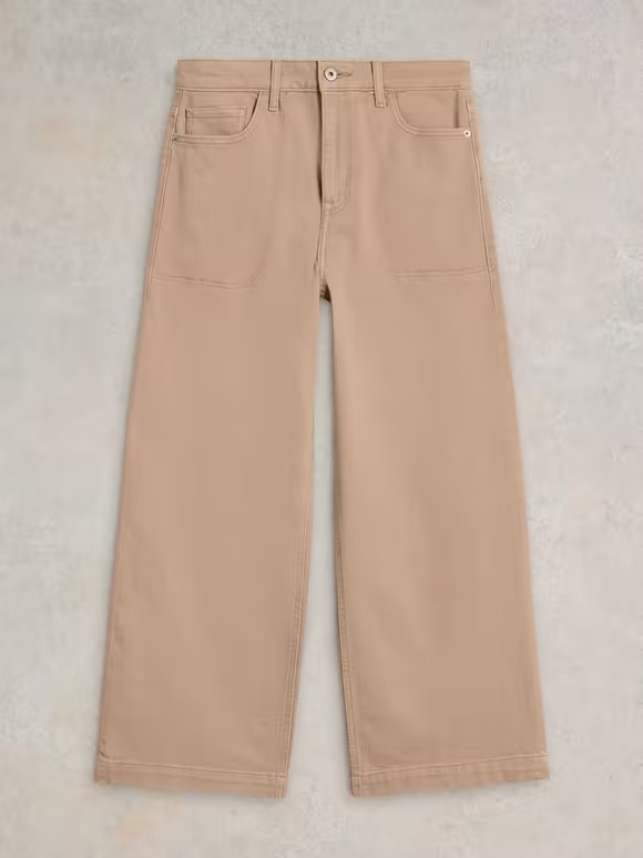 Cropped Wide Leg Jean