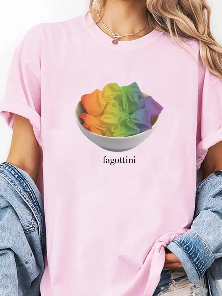 Women'S Fagottini Short Sleeve Round-Neck T-Shirt