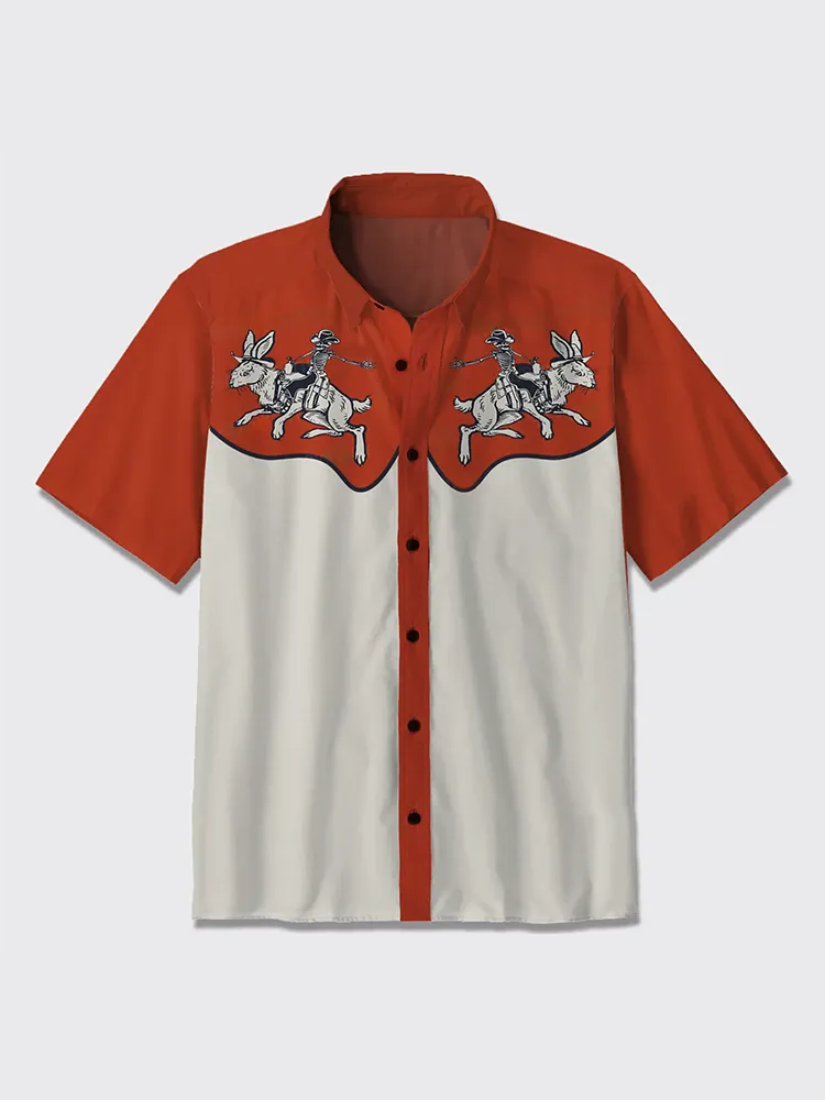 Cowboy Riding Rabbit Shirts