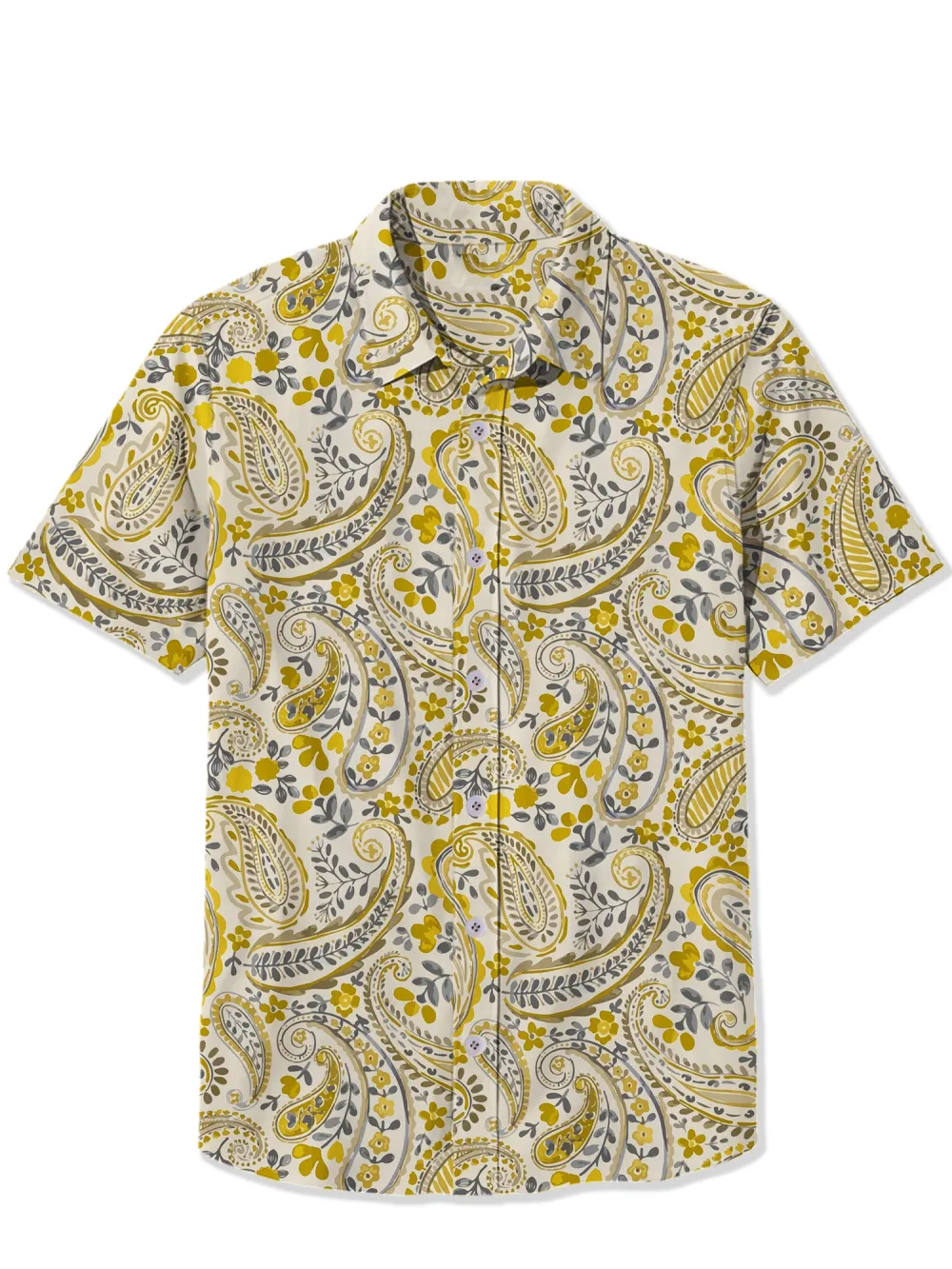 Vintage Yellow Paisley Shirt