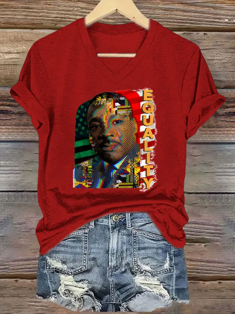 Women'S V-Neck T-Shirt Dequality