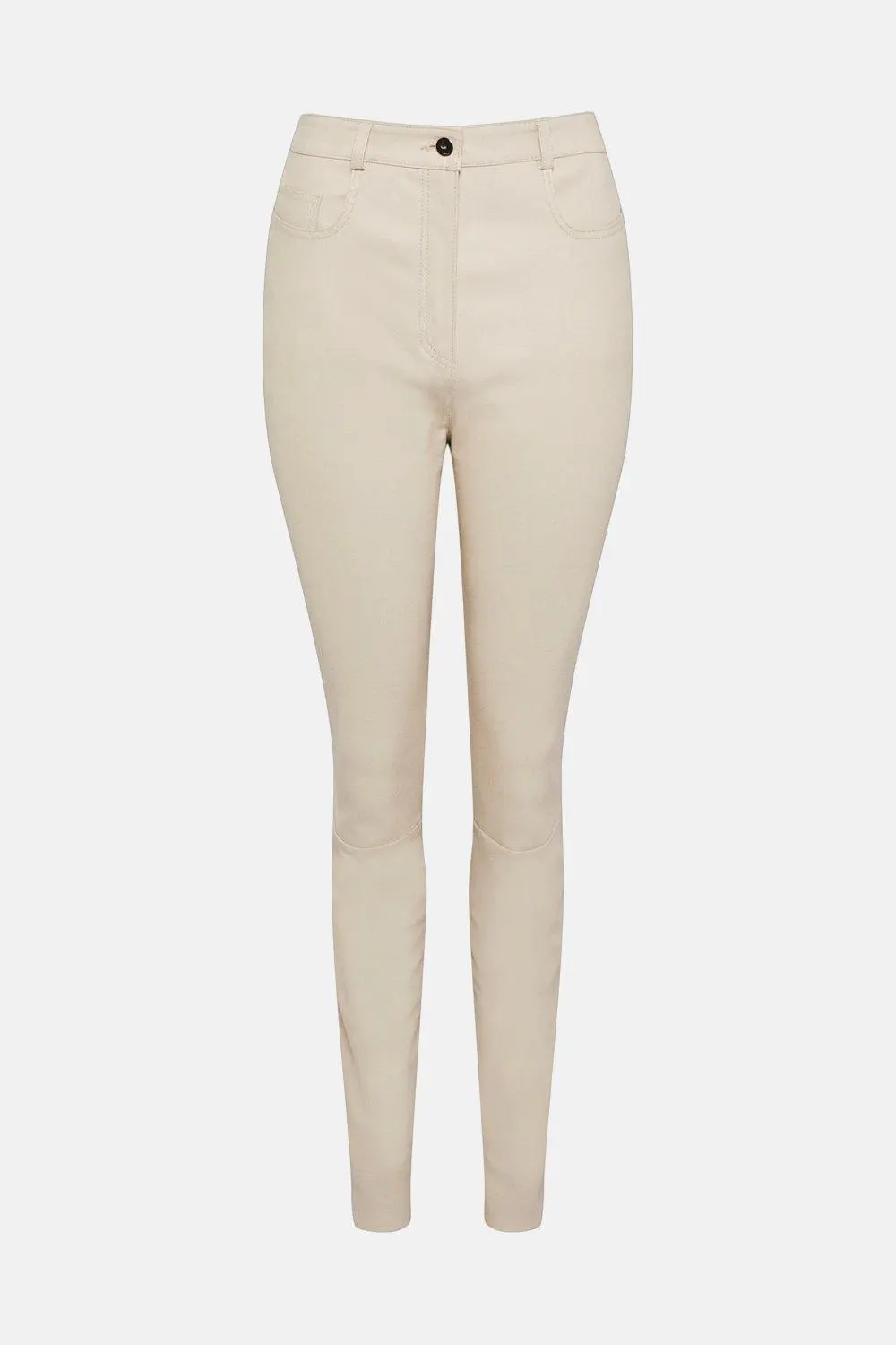 Stretch Leather Five Pocket Trouser