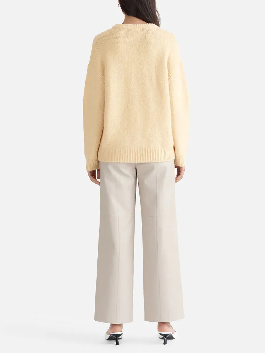 Soft Mohair Blend Knit Sweater