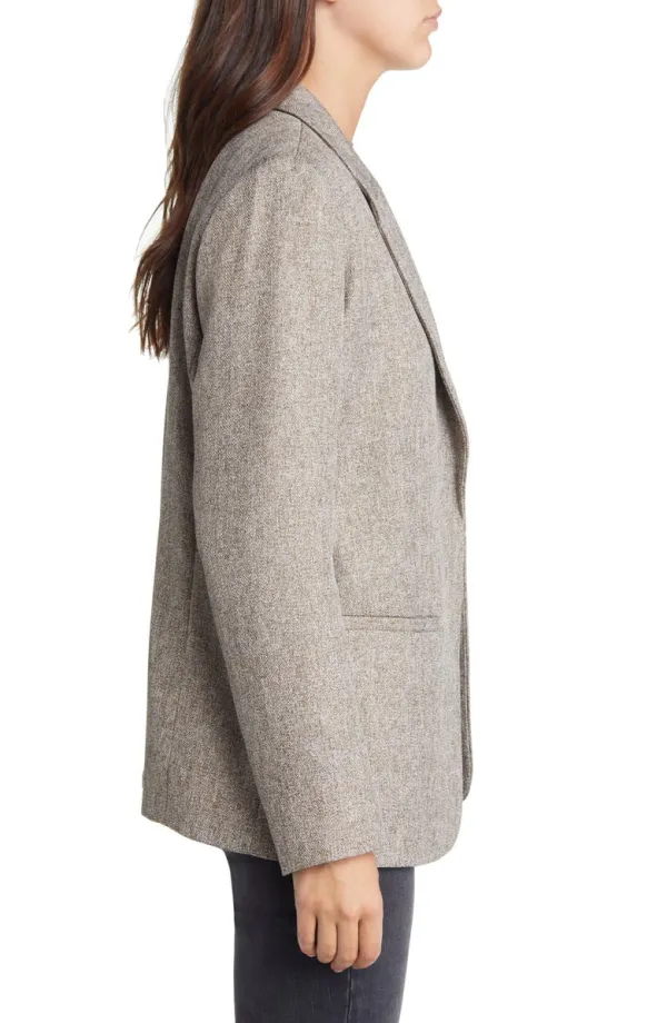 Tan Timber Heather Tailored Blazer