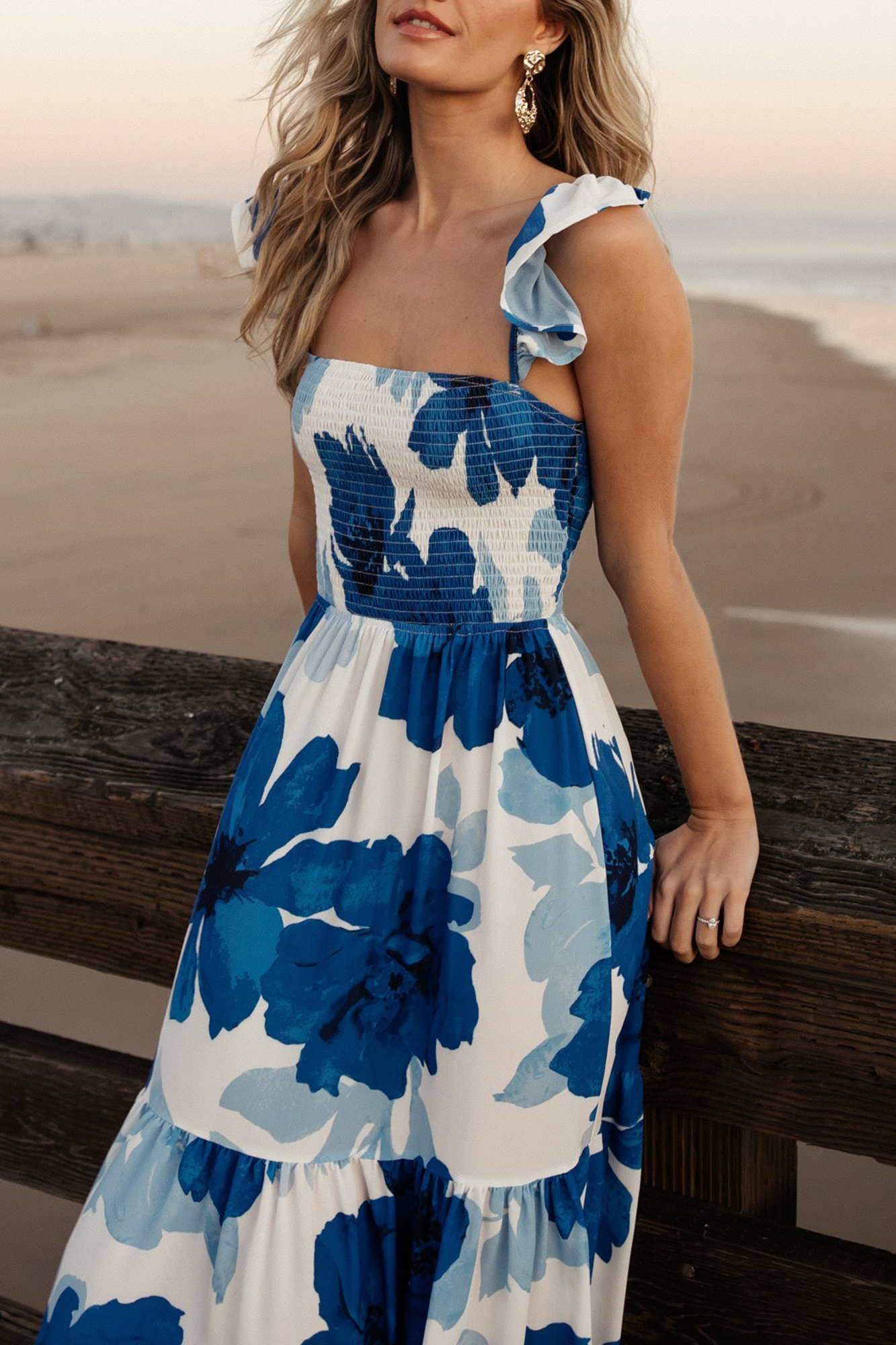 Light And Ethereal Blue Floral Dress