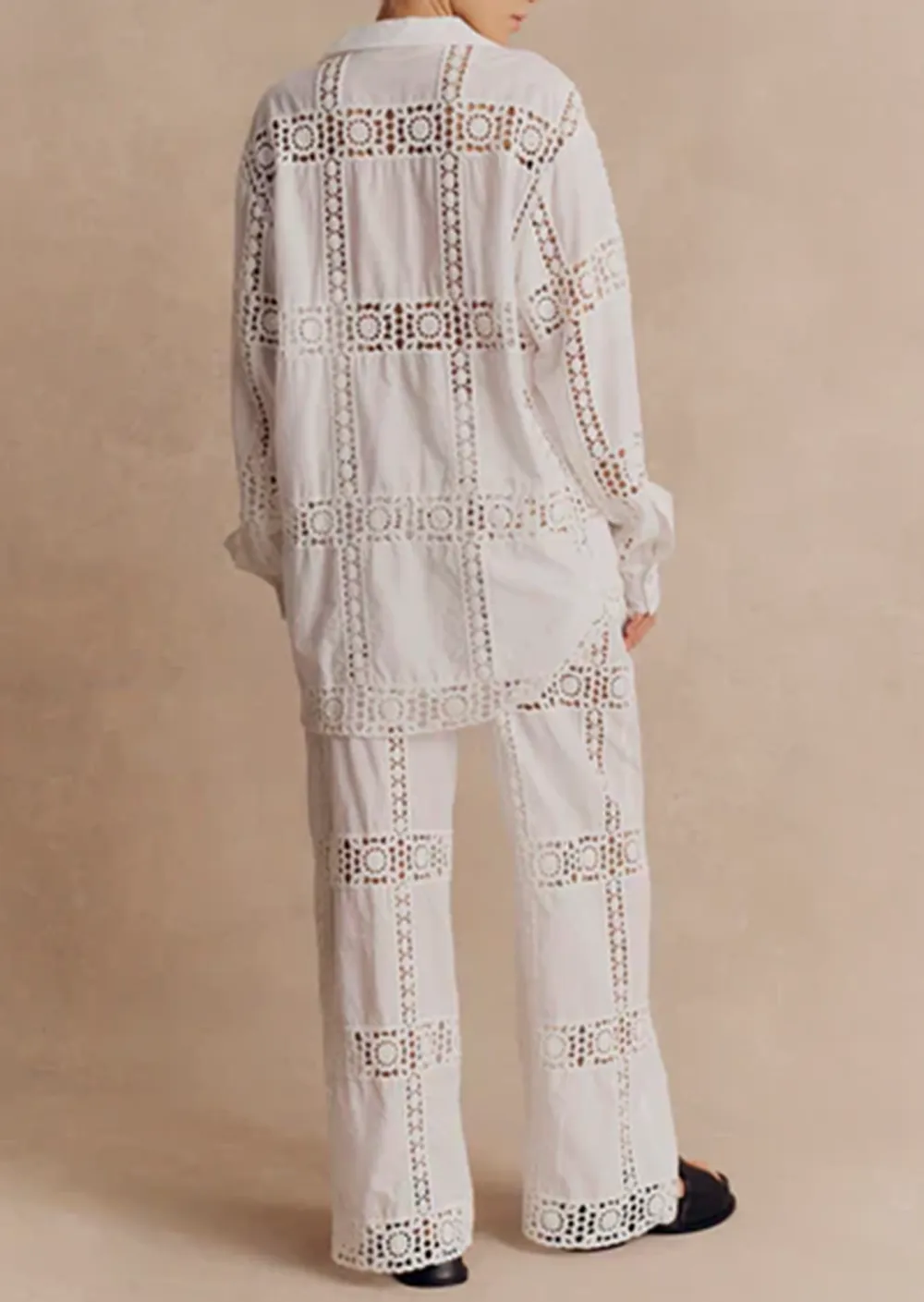 Crochet Loose Fit Pajama Pants