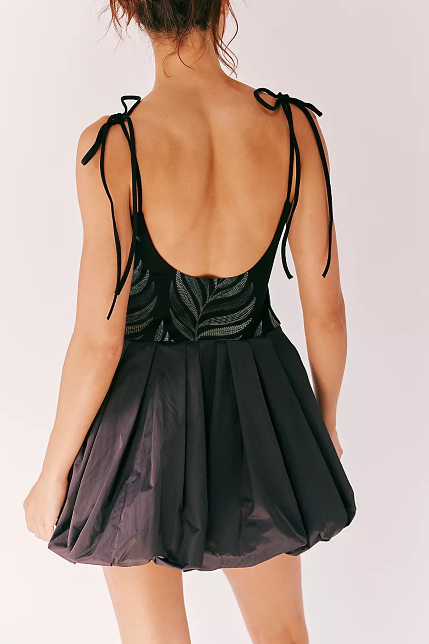 Strapless Corset Waist Mini Dress