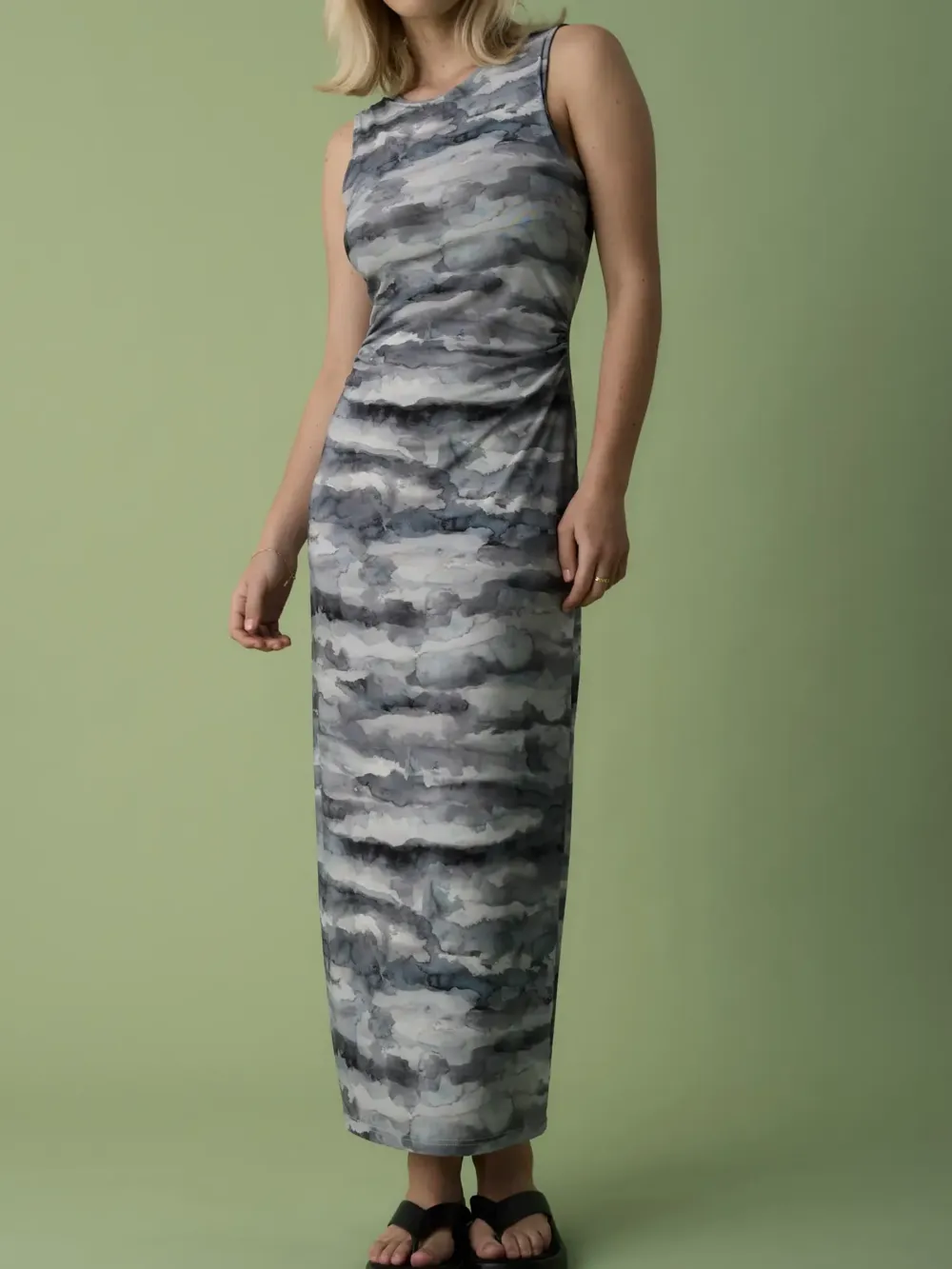 Midnight Cloud Mesh Dress
