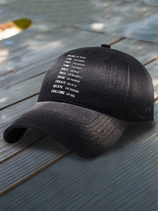 Dream Like Martin Lead Like Harriet Fight Like Malcolm Printed Baseball Cap